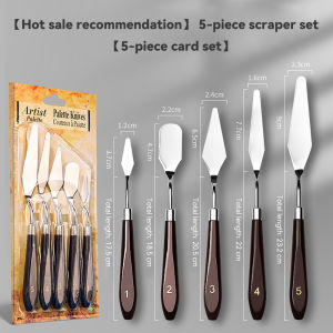 Borrence 1/3/5/7pcs/Set Stainless Steel Oil Painting Knife Artist Spatula Art Tools Stationery Supplies Painting Drawing Kit