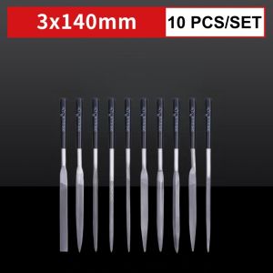 5/10 Pcs/Set High-Carbon Steel Precise Needle File Set with Non-Slip Ergonomic Handles for Wood/Plastic/Model Filing