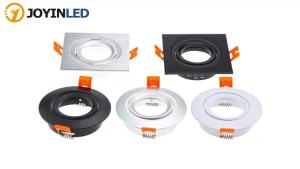 1/10PCS Round Square Downlight LED Recessed Ceiling Light Fitting Fixture for Spot Light Adjustable Frame MR16 GU10 Bulb Holder