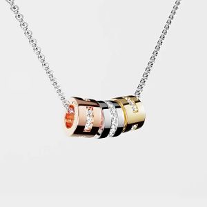 Multicolor Morse Code Love Necklace Gift