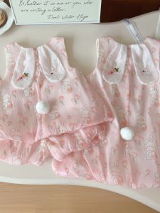 Baby Girl Bud Skirt Suit 2024 Summer New Arrival Sisters Outfit All-Matching Skirt Children 1 Children K-style Two-piece Set Tide 2
