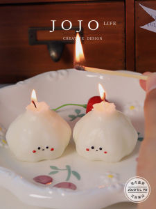 JOJOS L. PD.Suddenly Garlic Head Shaped Aromatherapy Candle Cute Atmosphere Sense Cute Home Decorative Soy Wax Candle