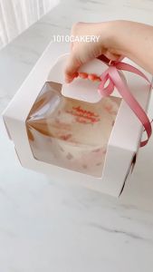Portable Cake Box | Cake Box w/ Window & Handle (5pcs)