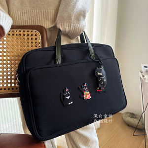 กระเป๋าใส่แล็ปท็อปความจุสูง หนาขึ้น ผู้หญิง ลายปะติดปะต่อ การ์ตูน เหมาะสำหรับ MacBook pro ขนาด 16 นิ้ว Apple Mac ขนาด 133 นิ้ว