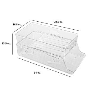 2 ชั้นตู้เย็นถังโซดา Rolling Can Dispenser ผู้ถือเครื่องดื่ม CLEAR อาหารเครื่องดื่มผู้ถือ KITCHEN Accessorie