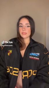 GTY F1 Porsche Embroidery Jacket: High-Quality Korean Casual Varsity Jacket for Women