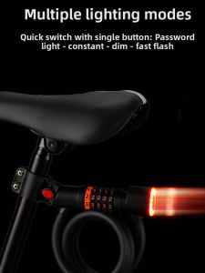 MONLEYTA | Lightweight German Mountain Bike Child Bicycle Password Lock 5 Digits Fixed Anti-Hydraulic Shear Theft Lock Cycling Security