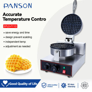 PANSON Double Head Electric Waffle Maker Adjustable Temperature Nonstick Cooking Appliance
