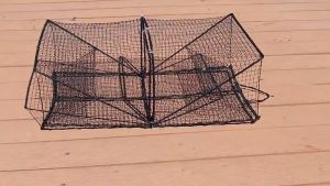 Square Crab Trap Cage Heavy Duty Foldable Fishing Cage Durable Crab Net Trap for Sea River Pond Fishing