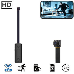Camera WiFi Không Dây Mini HD Camera An Ninh Nhỏ Gọn Tích Hợp Phát Hiện Chuyển Động Độ Phân Giải 720P Camera Giám Sát Nhà Cửa Camera Trông Trẻ Có Pin.