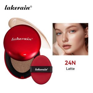 Lakerain Suncreen Cushion Foundation Waterproof Long-lasting Full Coverage Concealer Semi-matte Finish Natural Makeup Cosmetic