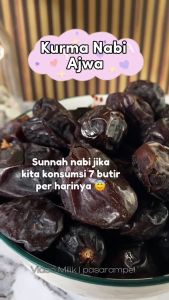 Kurma Nabi Ajwa Madinah 250gr VIP Kualitas Premium Grade A Oleh-oleh Haji Umrah