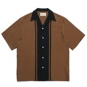 Jiangxin 23ss New Arrival Two Tone 50sshirt Stripes Color Matching Casual Hawaiian Short Sleeve Shirt
