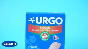 Hộp băng cá nhân vải độ dính cao Urgo Durable size 2cm x 6cm vết thương nhỏ vết trầy xước - Tùy chọn