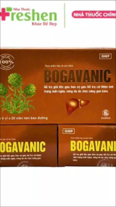 Bogavanic Hỗ trợ gan độc bảo vệ gan ngăn ngừa bệnh gan cải thiện tình trạng mệt mỏi vàng da do chức năng gan kém THAIBIPHAR 5×20viên bao đường