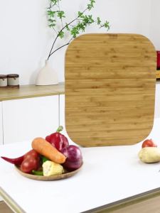 Premium Bamboo Cutting Board Square Chopping Block With Handle Eco-friendly Meat Cheese Charcuterie Chopping Board Kitchen Tools