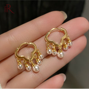 Frascati Khuyên Tai Tua Rua Ngọc Trai Hình Đám Mây Thời Trang Thiết Kế Mới Hàn Quốc Quà Tặng Trang SỨC TIỆC CƯỚI Cho Nữ Thanh Lịch