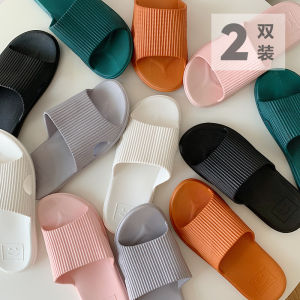 รองเท้าแตะเส้นเล็กสำหรับผู้หญิงรองเท้าแตะคู่รักพื้นนิ่มกันลื่นใส่อาบน้ำในห้องอาบน้ำใช้ในบ้านในช่วงฤดูร้อนสำหรับผู้ชาย INS อินเทรนด์