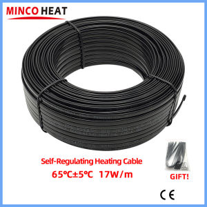 5~50m AC200~240V 17w/m Self-regulating Heating Cable Snow Melting Drain Water Pipe Anti-Freeze Protection Heat Trace System