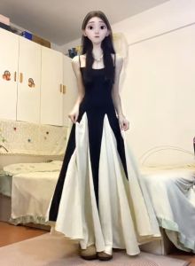 CHANGTONG | French Retro High-Quality Strap Dress