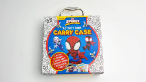 Marvel Spidey & Amazing Friends Premium Activity Book Carry Case with Stickers Pens Crayons For Kids