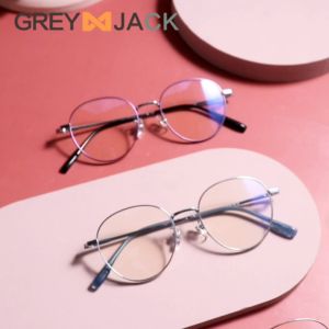 Grey Jack Kacamata Antiradiasi Blueray Oval Bahan Titanium Fashion Wanita Bisa Minus Anti Radiasi Photocromic Bluecromic 77132