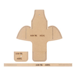 1set DIY Template Kraft Paper Mold Drawing Stencil for Making Leather Coin Purse Manual Sewing Leather Cut Bag Mold