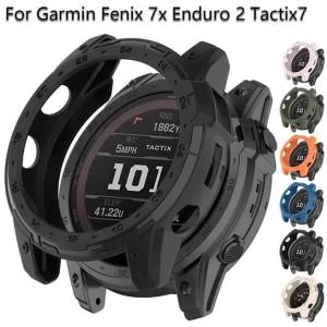 Soft Silicone TPU Case for Garmin Fenix 7X Pro 6X 5X Tactix 7 Pro Fenix 7 6 5 Enduro 2 Transparent Case for Garmin Tactix 7