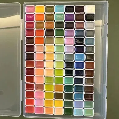 Artists Watercolor Granulating Colors 24/36/48/60/98/130 1ml Transparent Acuarela Professional Pigments Supplies