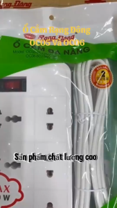 [HỎA TỐC] Ổ cắm điện Rạng Đông kéo dài 5 ổ 3 ổ dây 5m 2m Rạng Đông 2 chấu 3 chấu OC06 6C/2M/10A 6 lỗ OC05 3C/2M/10A 3 lỗ