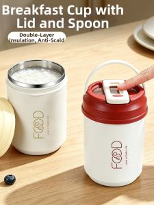 YOULUNMEI | Insulated Oatmeal Cup Stainless Steel