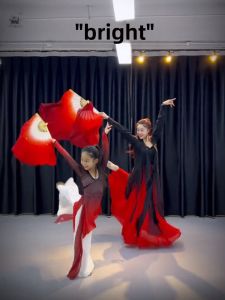 YUNJIN | Red Large Chinese Dance Fan