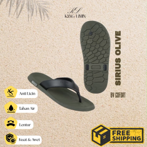 Sandal Pria Sandal Jepit Pria Sandal Selop Pria Sandal Santai Sandal Ori GOFORT SIRIUS GREEN Sandal Pria Dewasa Keren