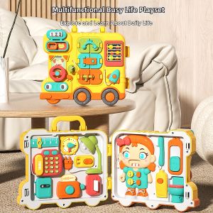 Daily Skills Montessori Busy Board Toy