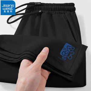 กางเกงขาสั้นกีฬาผ้าฝ้ายแท้สีขาวสำหรับผู้หญิง กางเกงขายาวทรงตรง ความยาวครึ่งแข้ง กางเกงขายาวลำลอง ฤดูร้อน 2024 ใหม่