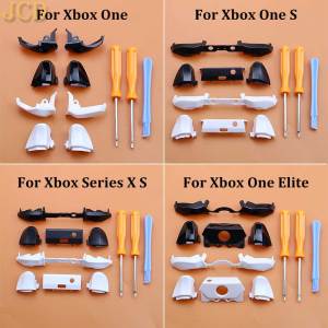 2Set LT RT RB LB Bumpers Buttons For Xbox One Slim Elite Series X S Controller Trigger Button Middle Holder W/ Screwdriver Tool
