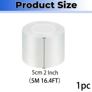 Transparent Window Weather Sealing Tape  Airtight Insulation Tape That Blocks Drafts No Residue Removable Addhesive