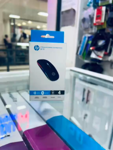 HP W10 Dual Mode Wireless Mouse Bluetooth + 2.4GHz Rechargeable RGB Optical Mouse Silent Click Ergonomic Design USB Receiver Adjustable DPI Portable Mouse for Laptop PC MacBook & Tablet