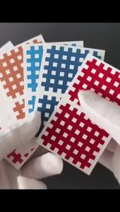 80 Patches Cross-Shaped Sports Kinesiology Tape Muscle Support Tape Physical Therapy Cross Tape Elastic Breathable Sports Patch