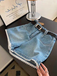 Spring Fashion Vintage Lace Denim Shorts