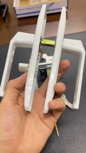 BLUE UNICORN Alco Frame Handle Lockset with Key for Aluminum Door (Black/White)