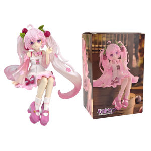 Bandai | New Hatsune Miku Sakura Miku Anime Action Figures Model Collection Toy Hatsune Miku Cute Handmade PVC Model Kawaii Gift