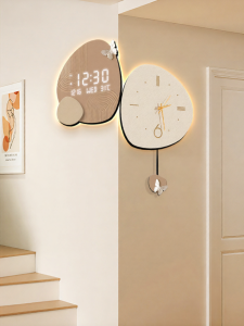 CTYLIGHTZ | Creamy Style Double-Sided Corner Wall Clock