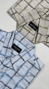 POLICE Kemeja Printing Cotton Soft Regular Fit Pria