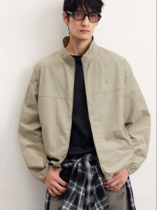 Jack Jones | Cool Water-Resistant Breathable Embroidered Collar Sun Protection Jacket