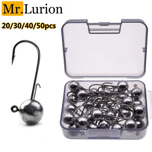 Mrlurion box package 1g-20g Jig Head Hook Fishing Weedless Soft Lure Bait Sharp Hooks for Bass Perch Walleye Fishing Accessory