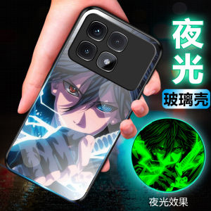 Redmi K70 Supreme Edition Night Glow Glass Phone Case Ultra Shockproof Full Cover Soft Couple Men Women Liquid Silicone Fire Shadow Order