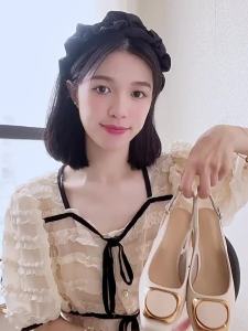 MIFEI | Giày Gót Mở Phía Sau Da cho Phụ Nữ Kích Cỡ Lớn 41-43