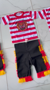 SETELAN KAOS REOG PONOROGO ANAK / SETELAN KAOS LOREK MERAH PUTIH ANAK / SETELAN KAOS MURAH