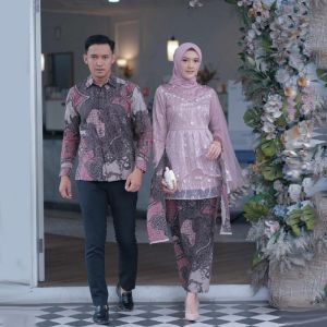 SET COUPLE KEBAYA BATIK SARIMBIT BLOUSE SERIES NISWA MODERN OUTFIT WISUDA LAMARAN TUNANGAN NIKAHAN TERBARU PASANGAN REMAJA NISWA